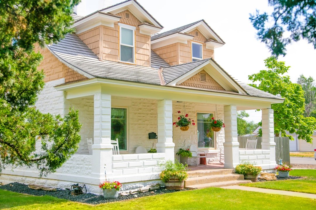 Representative suburban house exterior on a sunny day