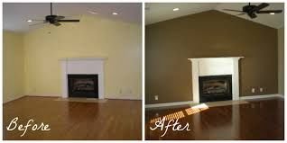 Interior accent wall painting before and after - inStyle Painting, serving Frisco TX