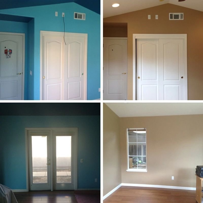 Interior painting before and after - inStyle Painting, serving Allen TX