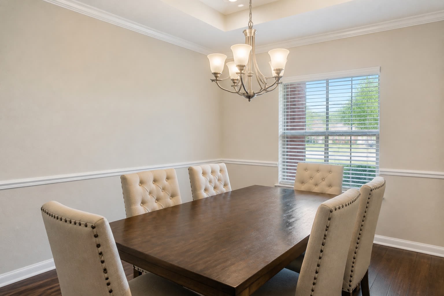 Dining room after