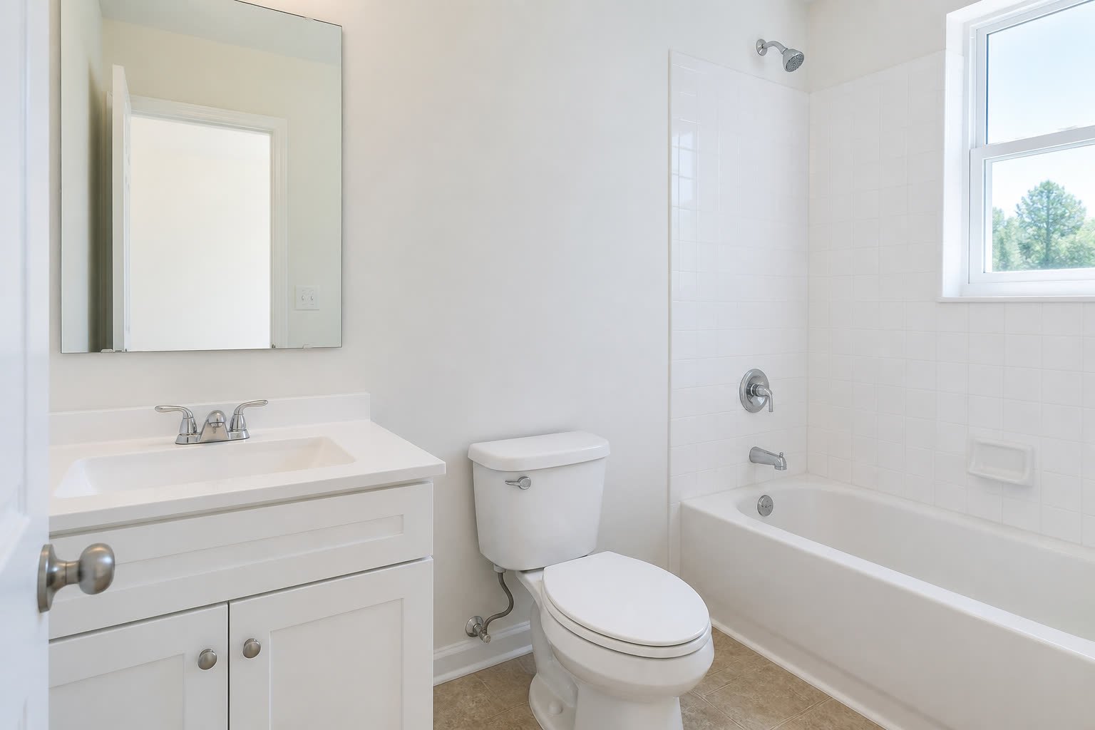 Hall bath after
