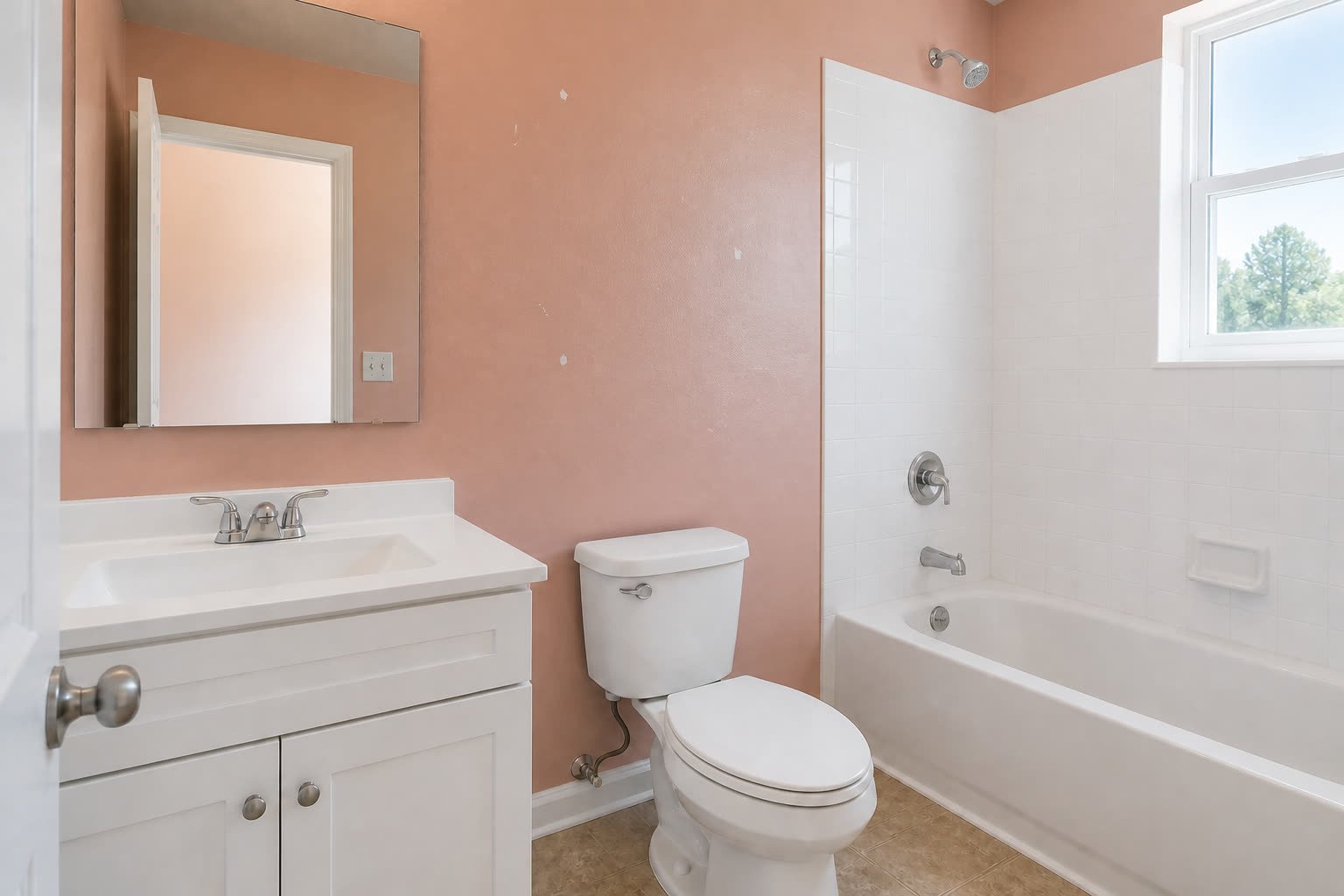Hall bath before