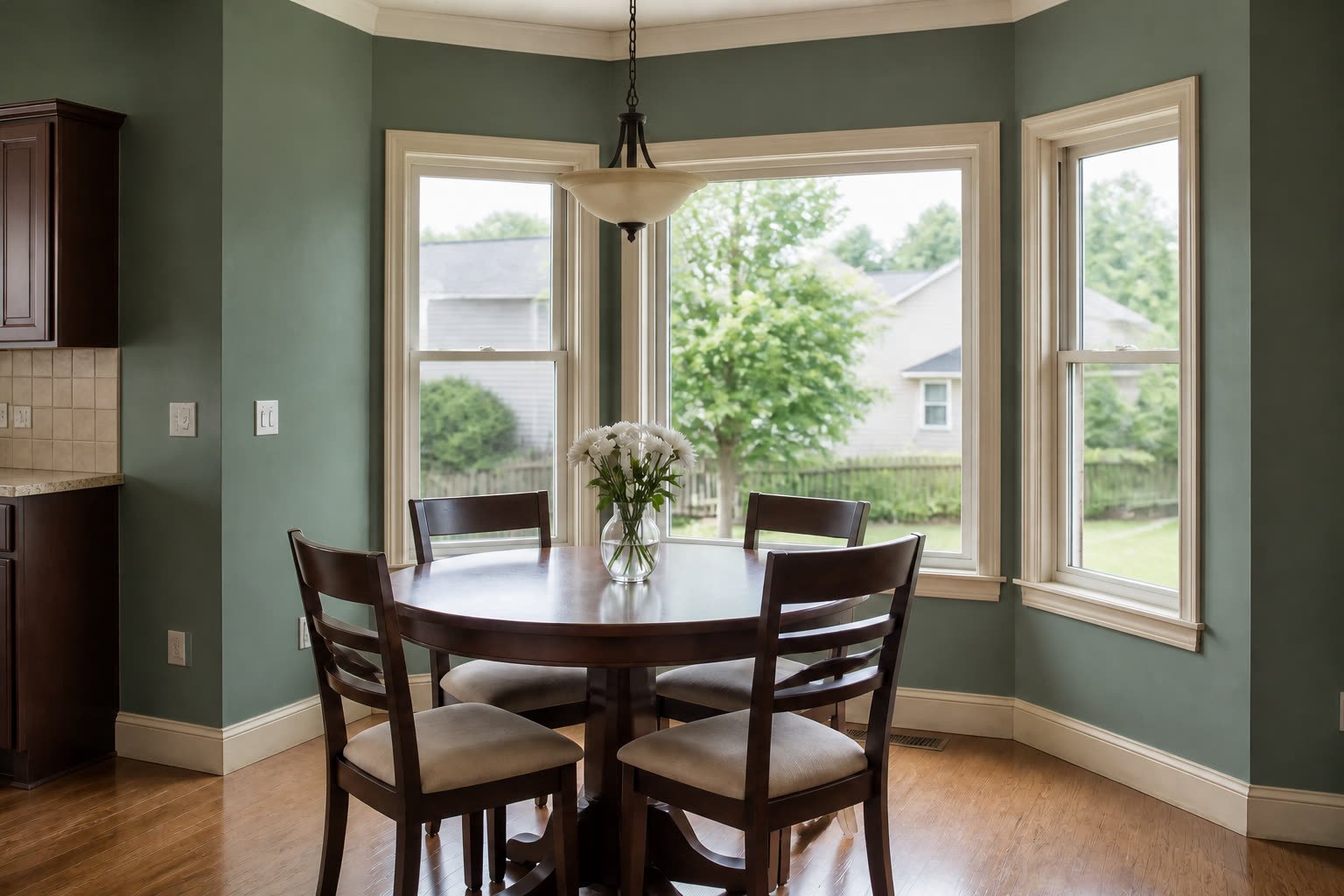 Breakfast nook before