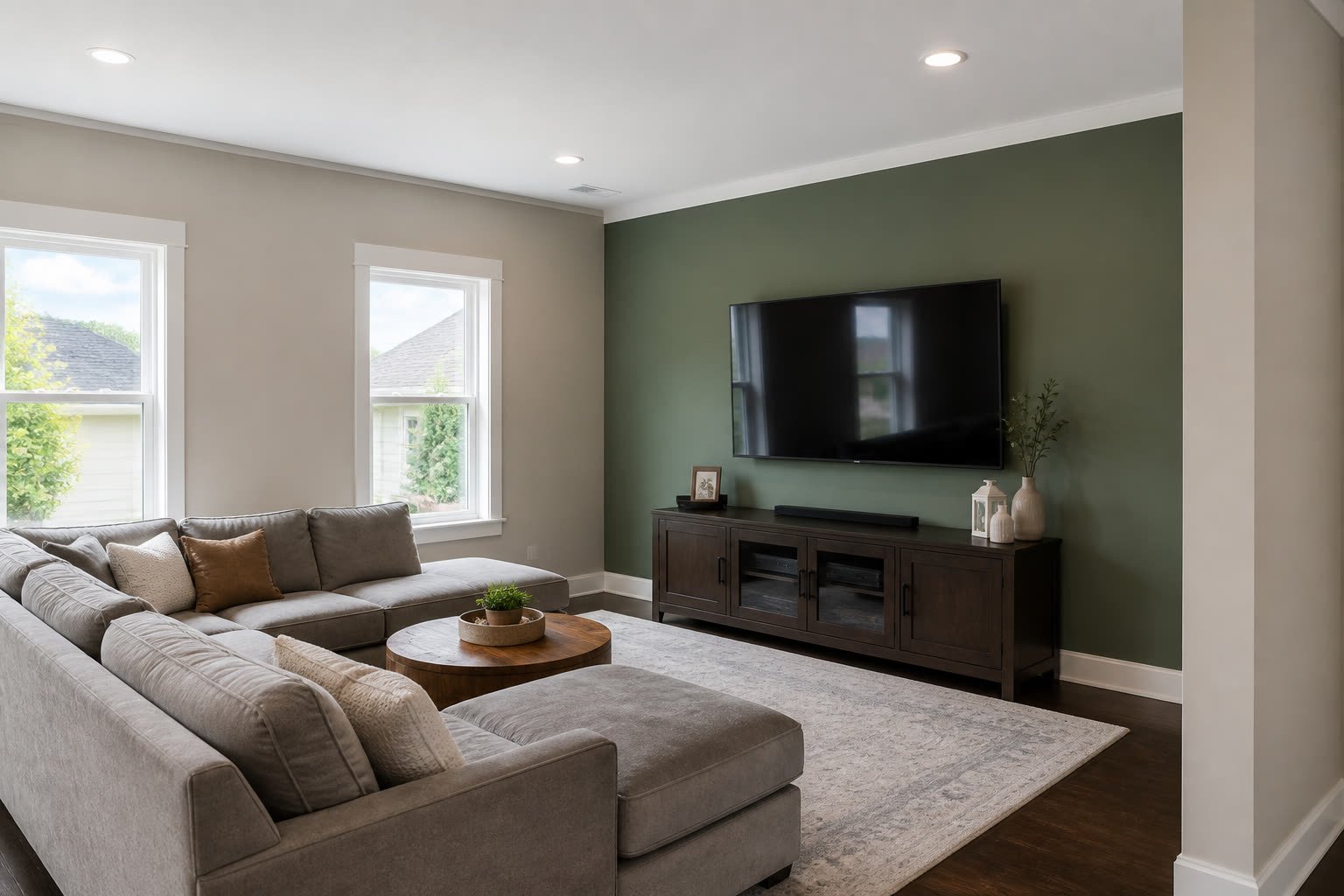 Family room after
