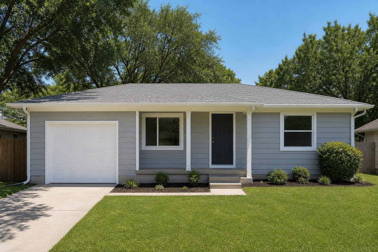 Ranch exterior after