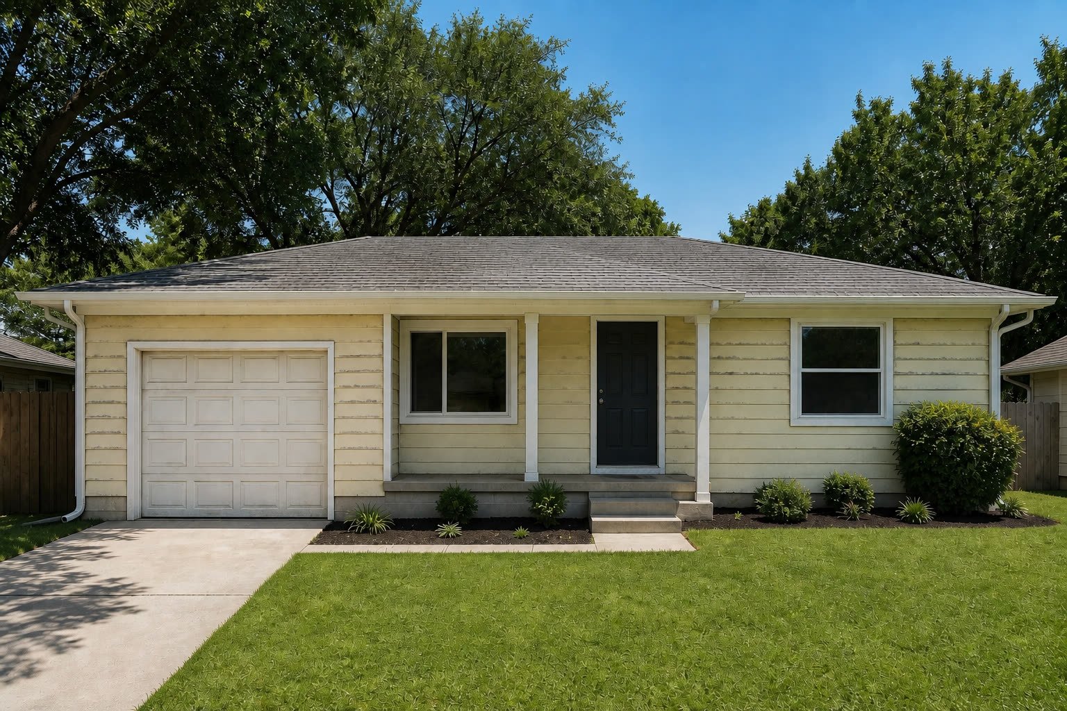 Ranch exterior before