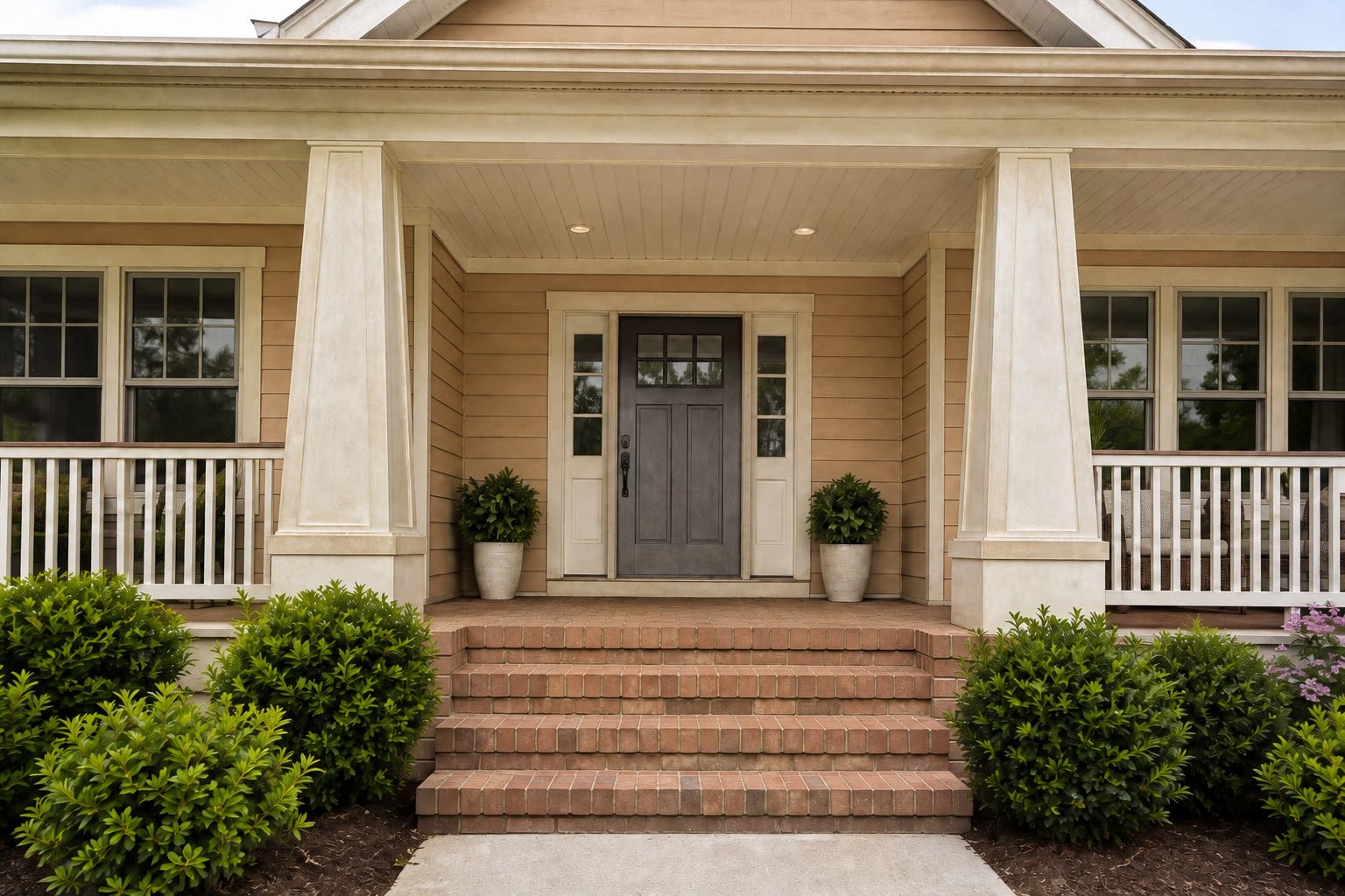 Craftsman porch before